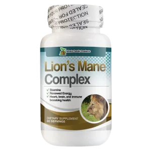 Immune Boosting Products 8 Lion's mane mushroom complex with lion's mane, reishi, chaga, maitake, and shiitake mushrooms to support cognitive function and immune health.