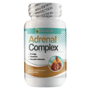 Natural Fertility Products 1 Adrenal Complex supplement by Whole Family Products for adrenal health, stress management, and daily energy support
