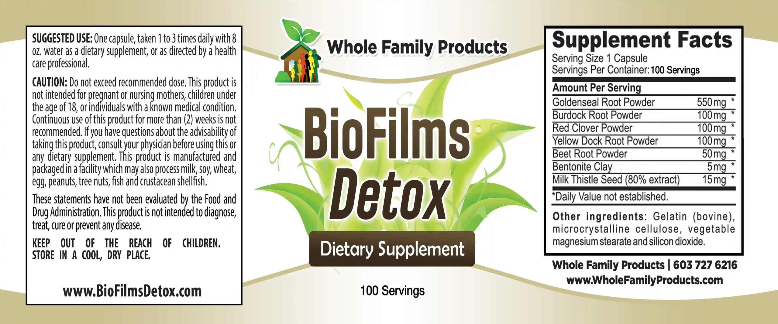 BioFilms Detox - Get Rid of Biofilm 2 BioFilms Detox supplement label natural biofilm dissolving formula for liver cleanse and detox