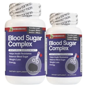 Blood Sugar Complex 60 and 120 Capsules Natural Supplement To Help Insulin Resistance