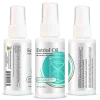 Estriol Oil three side view showing ingredients and directions with bioidentical estriol natural estrogen oil and MCT oil for menopause support