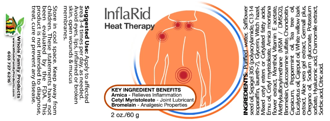 Inflarid Heat Therapy 3 Inflarid Heat Therapy Pain Relief 2oz Pump