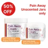 Pain Away Unscented Cream jar for natural arthritis and joint pain relief – 50% off promotion