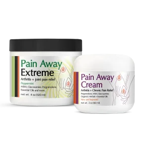 Pain Away Cream and Extreme natural arthritis pain relief creams with MSM, glucosamine and herbal anti inflammatory ingredients