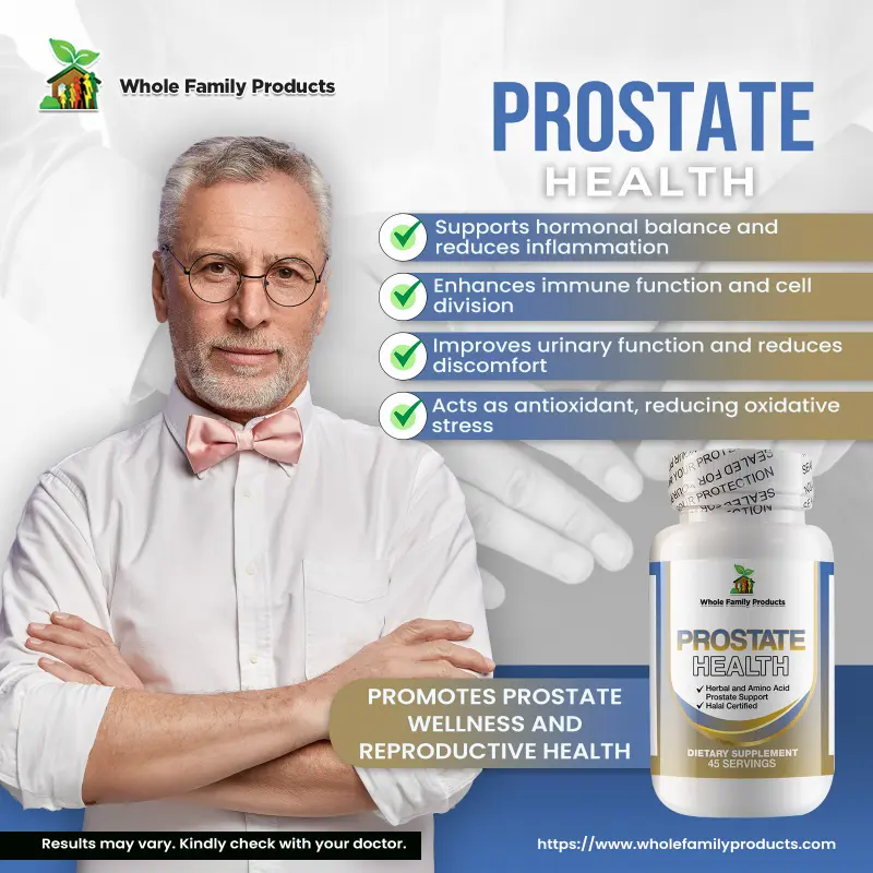 Prostate Health Natural Support: Lifestyle, Natural Products and Dietary Tips 1 Prostate Health WFP Infographics 1