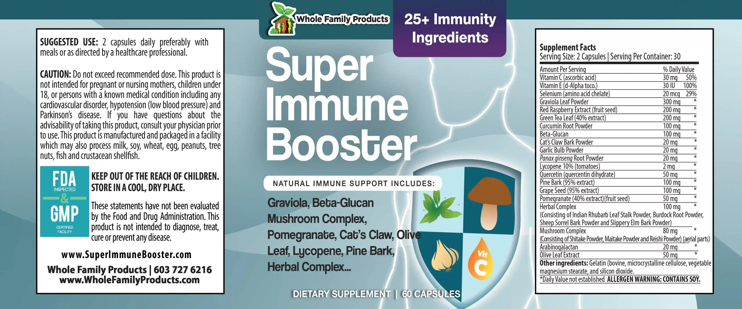 Super Immune Booster 2 Super Immune Booster supplement powerful herbal formula for strong immune system support