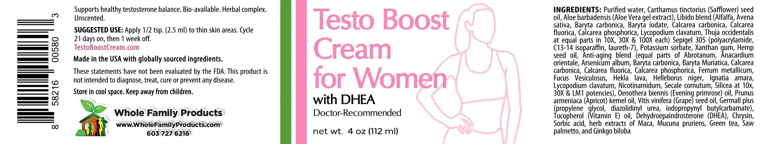Testo Boost Cream Testosterone Support for Men and Women 2 Women’s hormone support cream with DHEA herbal botanicals and natural wellness ingredients