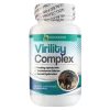 Virility complex with tongkat ali and herbal extracts to support healthy testosterone levels, stamina, and male vitality.