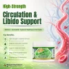 Arginine Cream infographic featuring a high-strength L-Arginine formula with circulation, libido, and topical wellness support.