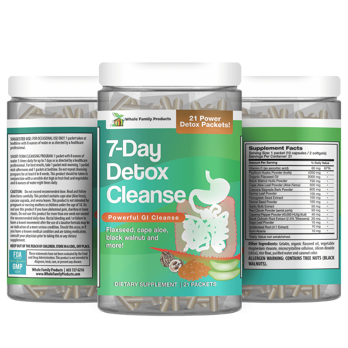 7 Day Detox Cleanse Supplements