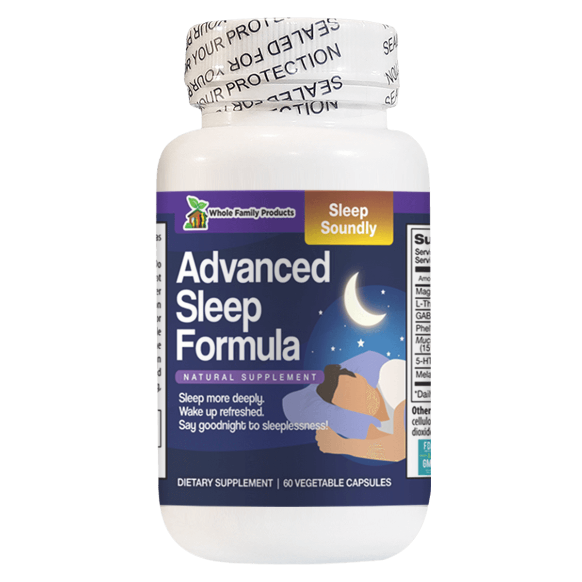 Advanced Sleep Fromula 60ct Natural Supplement