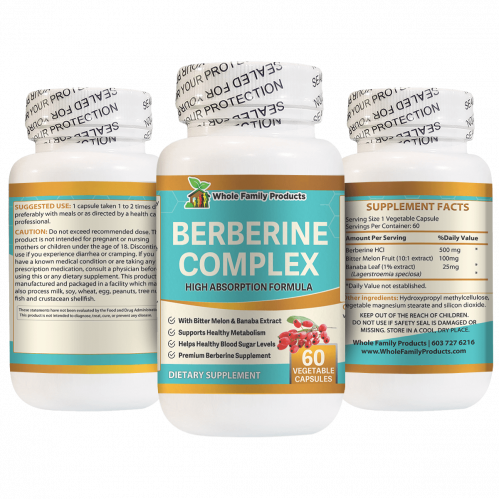 Berberine Complex 60 Capsules Support Enhanced Immune Function