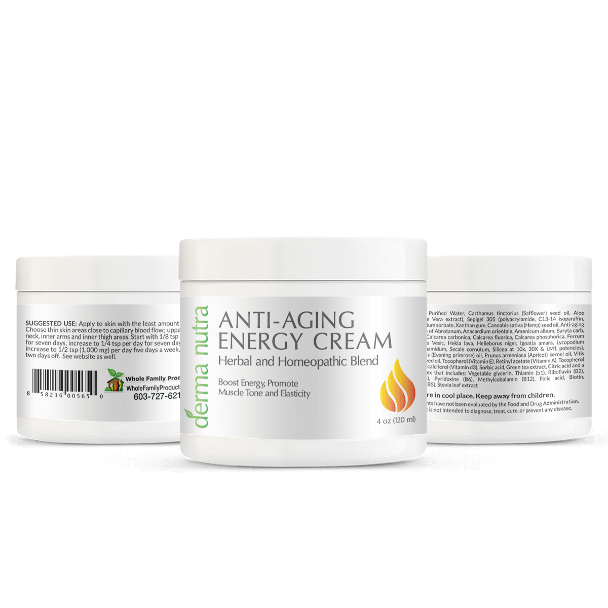 Best Anti-Aging Energy Cream 4 oz Jar - Derma Nutra