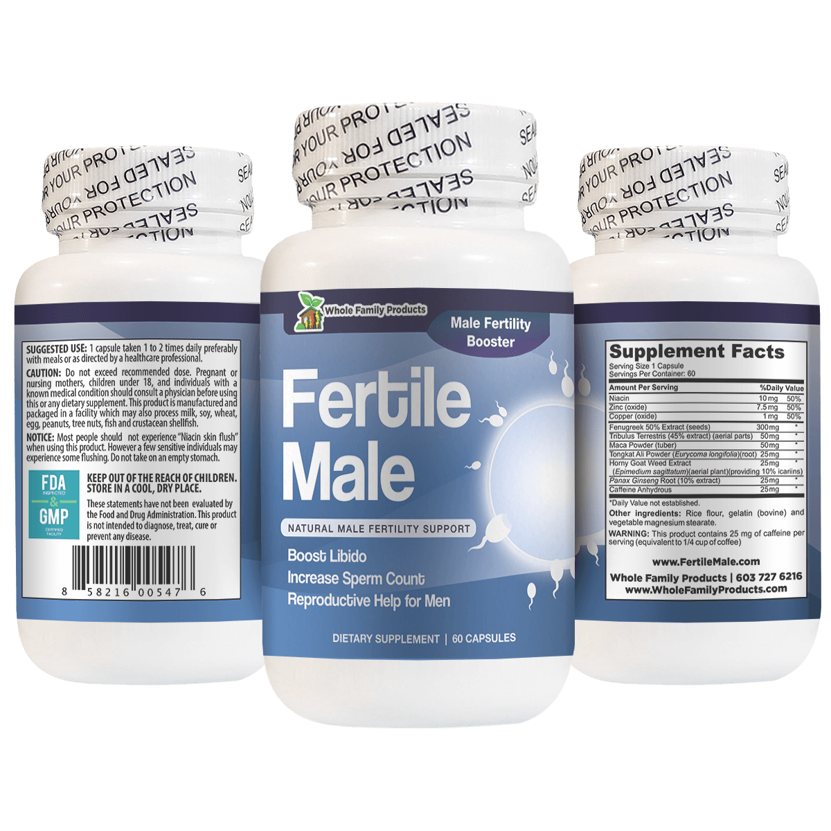 Best Male Fertility Supplement Support for Virility, Libido and Sperm Count