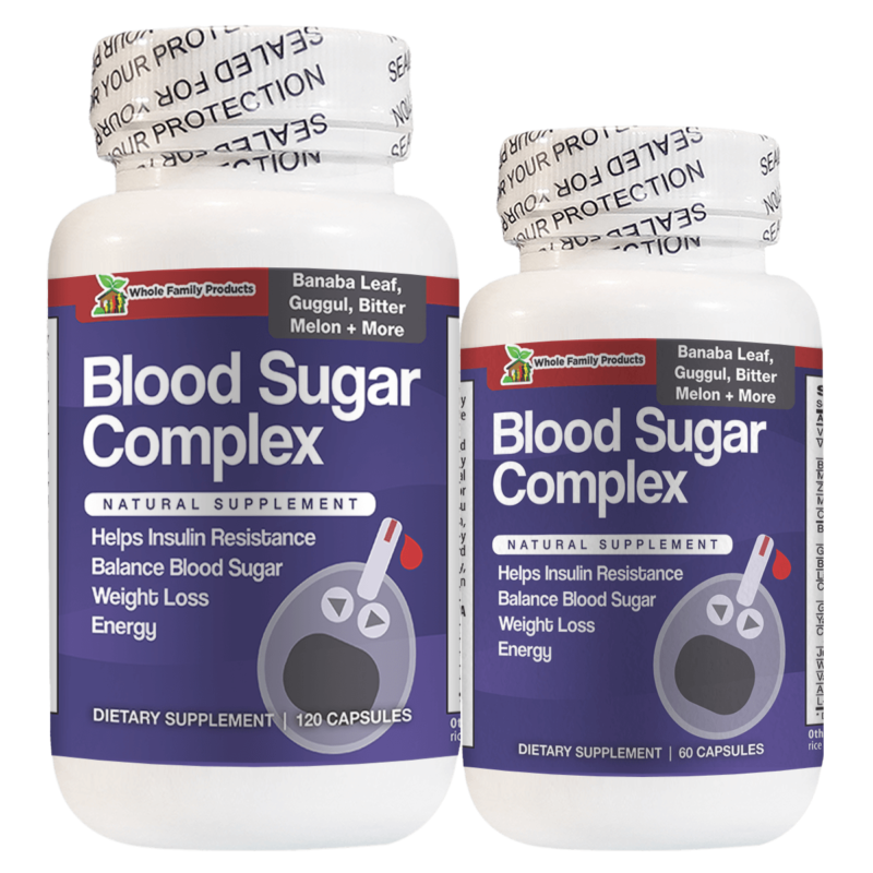 Blood Sugar Complex 60 and 120 Capsules Natural Supplement To Help Insulin Resistance