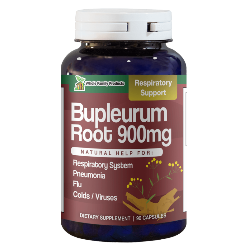 Bupleurum Root 900mg 90 Capsules Natural Help For Respiratory System and Pneumonia