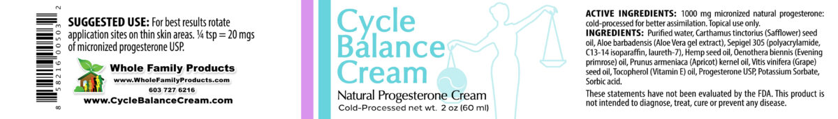 Cycle Balance Cream 2oz Jar (1)