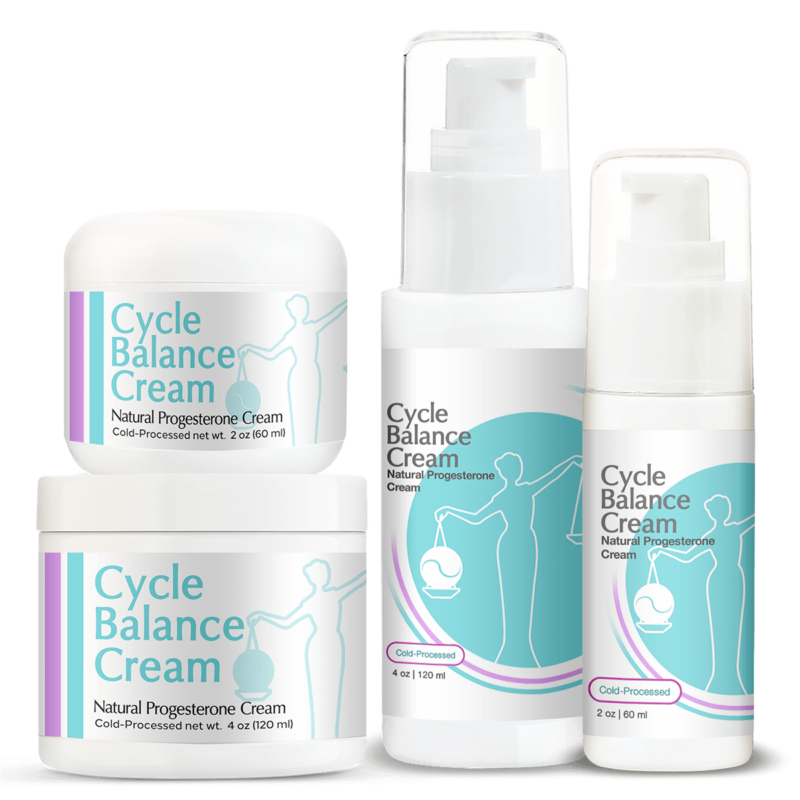 Cycle Balance Cream Jar and Pump Together