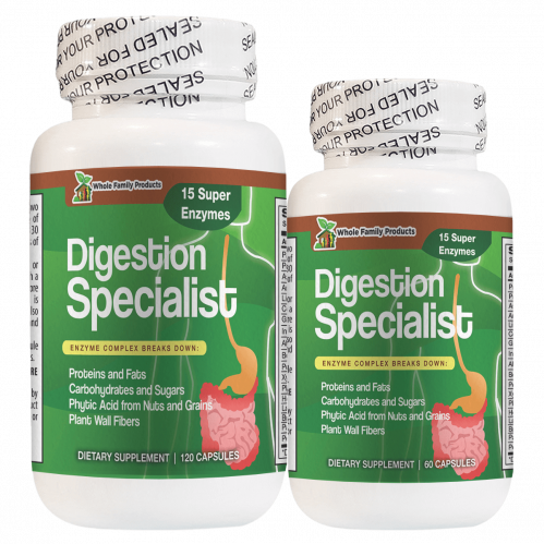 Digestion Specialist 60 and 120 Capsules The Best Complete Digestive Enzyme Supplements