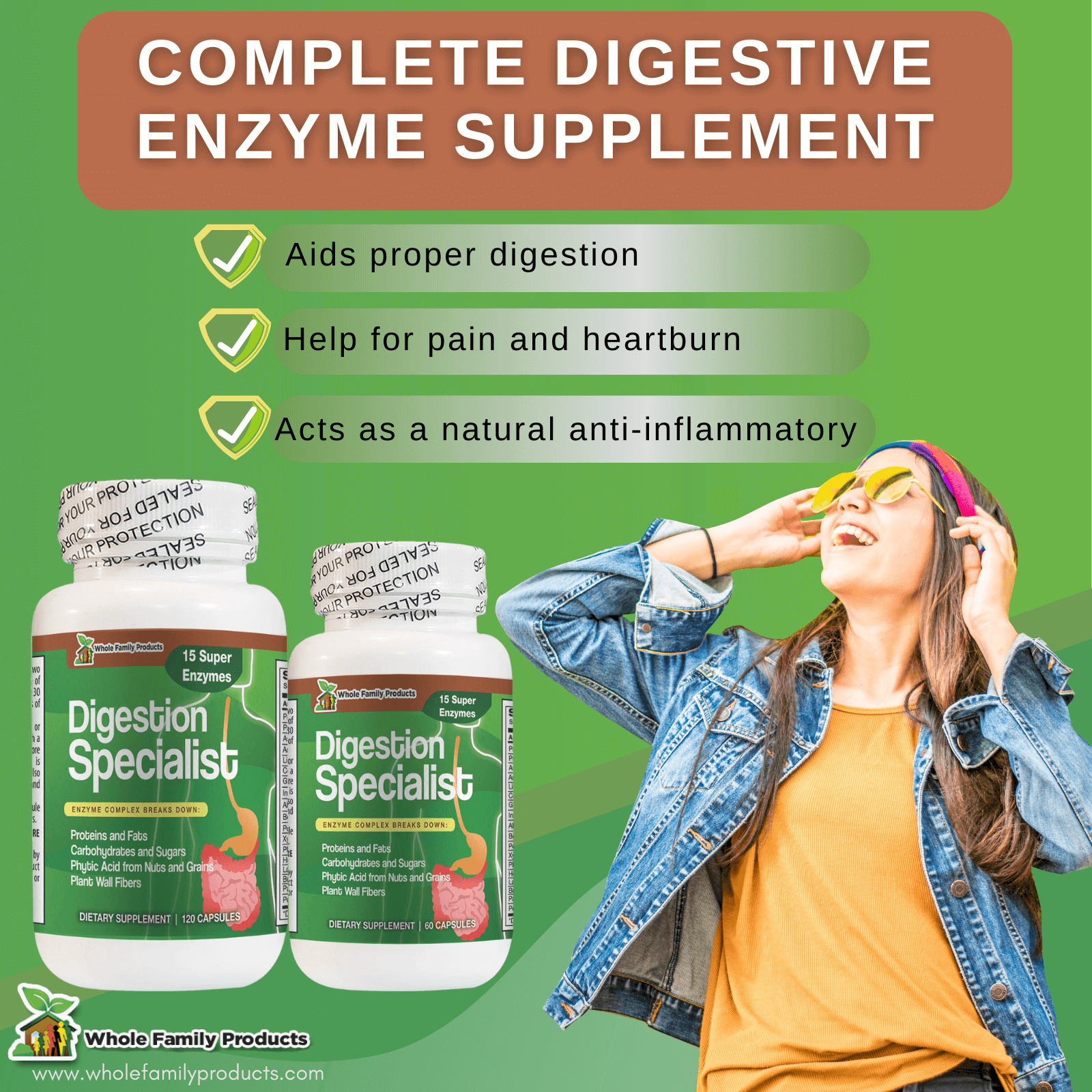 Digestion Specialist Best Complete Digestive Enzyme Supplements Infographics