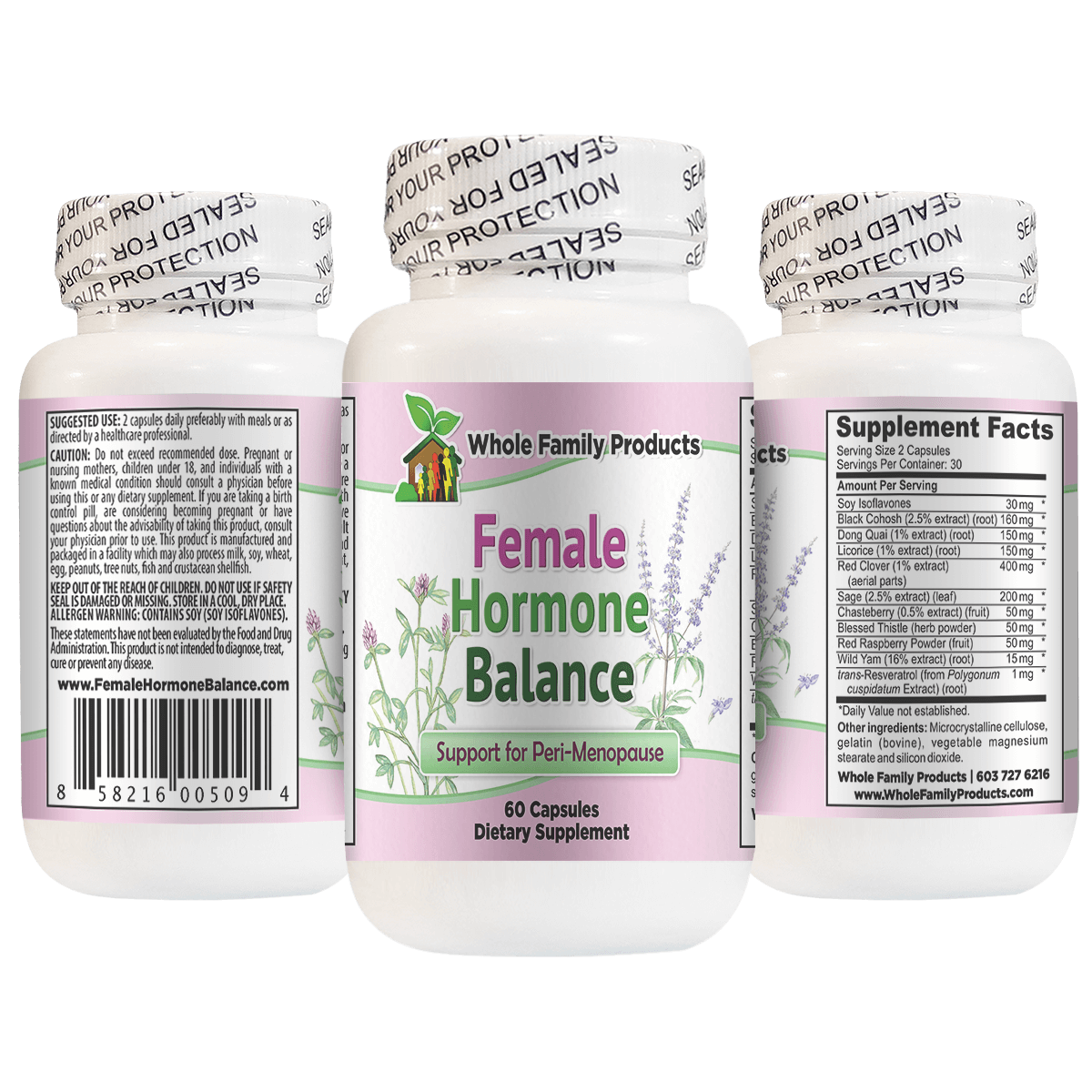 Female Hormone Balance Supplement 60 Capsules