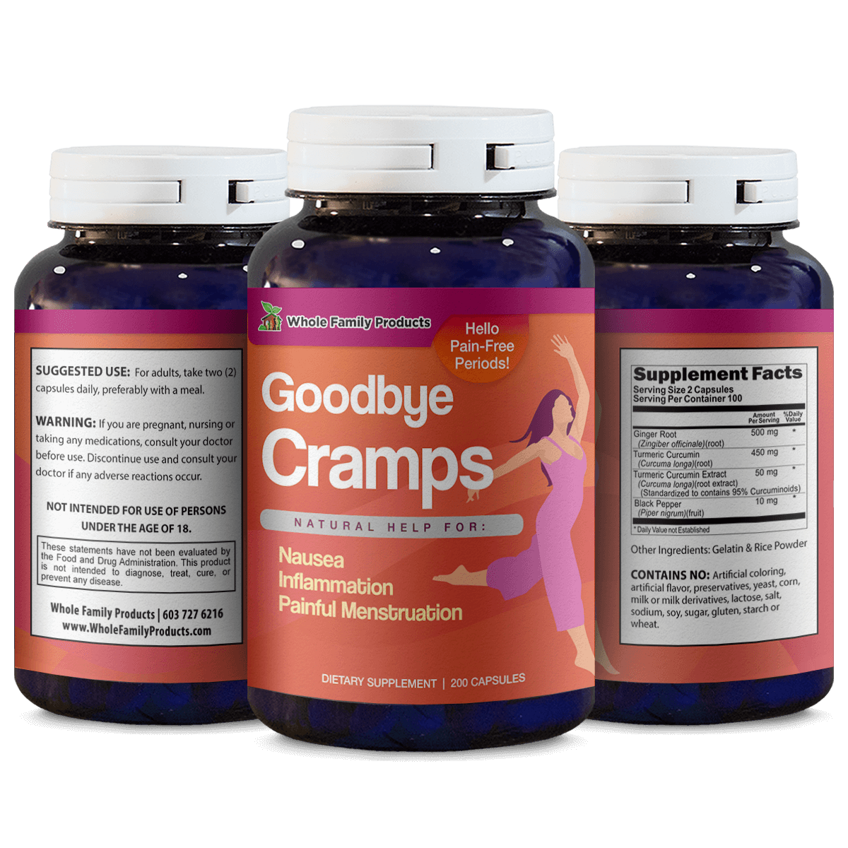 Goodbye Cramps Natural Help for Nausea and Inflammation