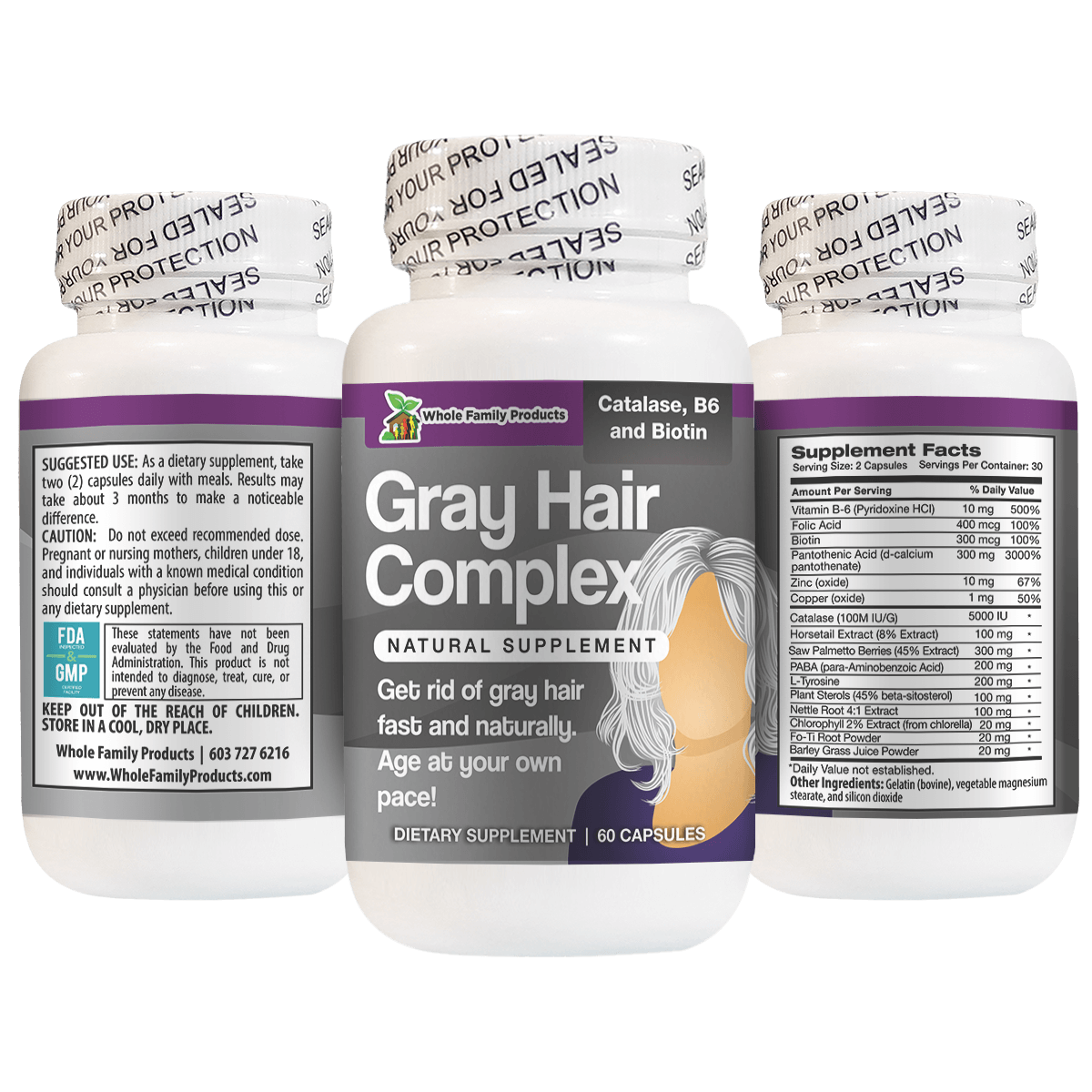 Gray Hair Complex Get Rid of Gray Hair Fast and Naturally