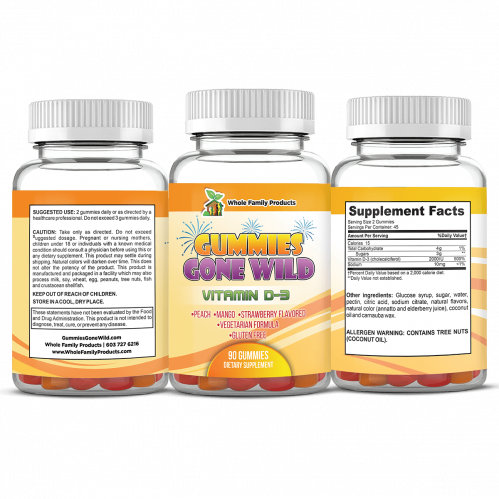 Gummies Gone Wild Best Vitamin D3 Supplement