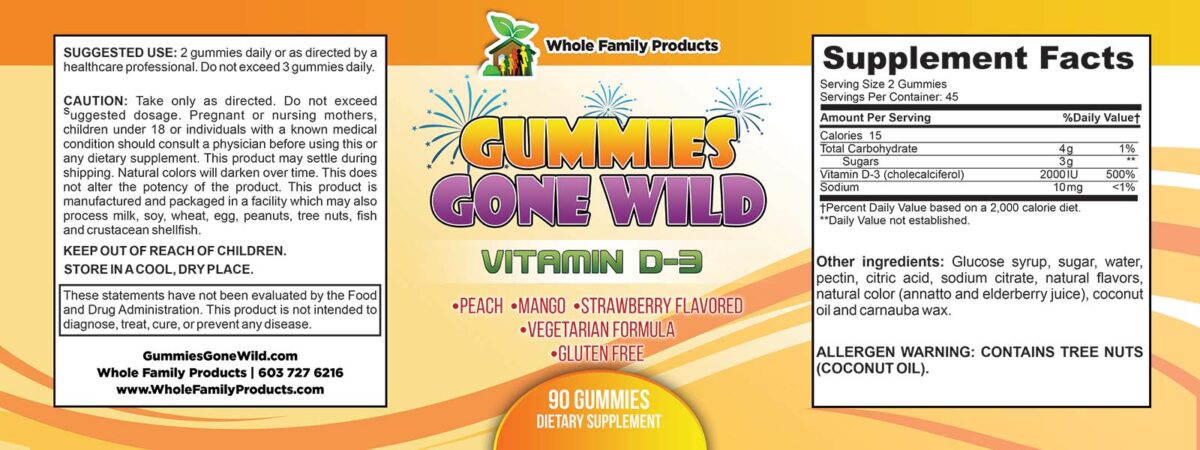 Gummies Gone Wild Vitamin D3