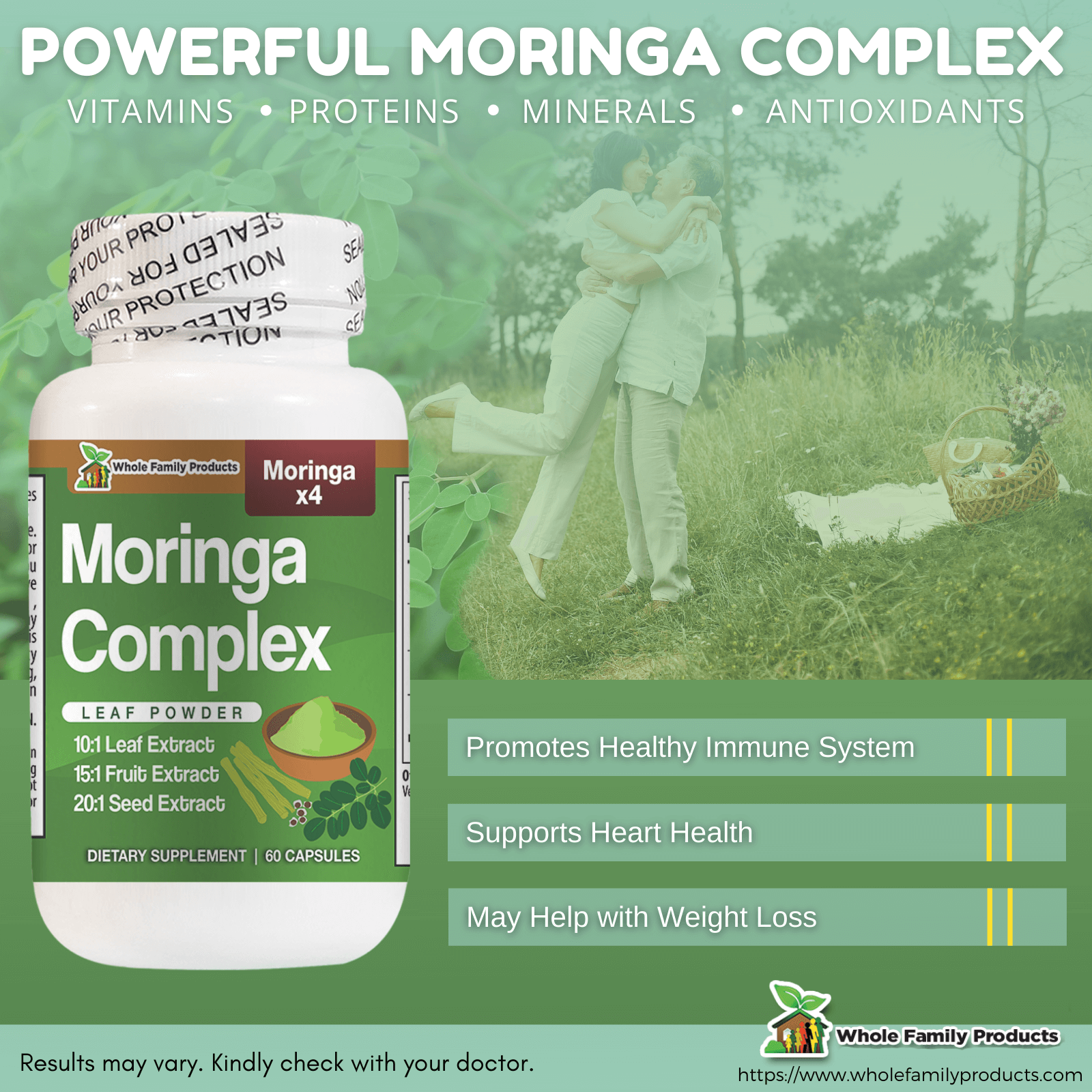 Moringa Complex Leaf Powder WFP Infographics