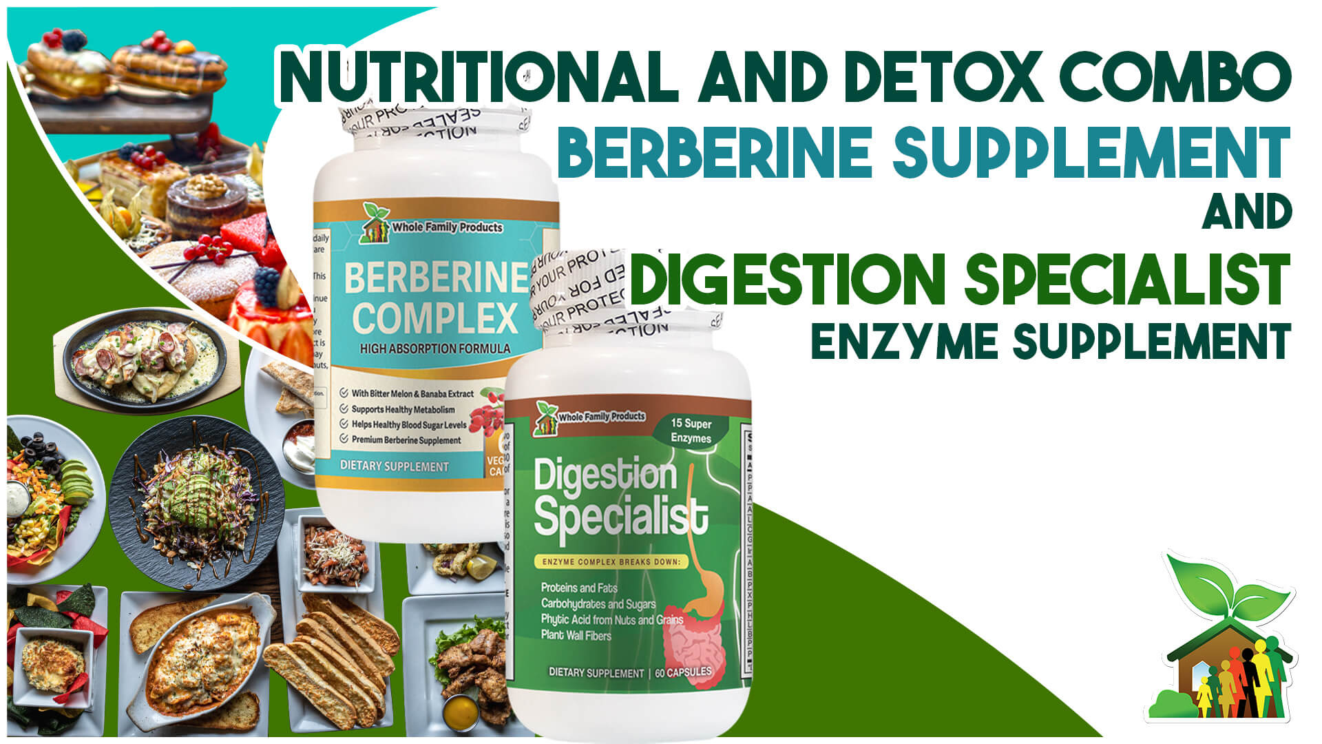 Best Nutritional and Detox Combo: Berberine Supplement and Digestion Specialist Enzyme Supplement
