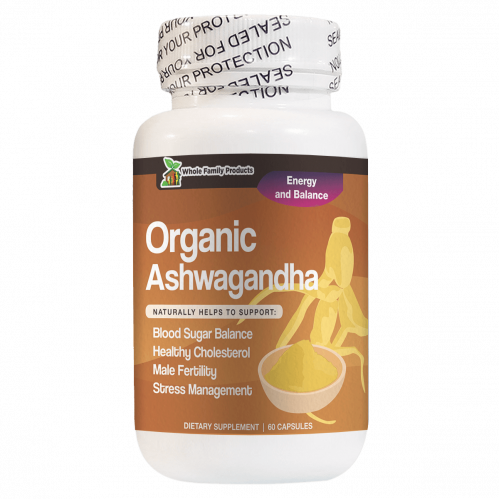Organic Ashwagandha Natural Helps to Support Healthy Cholesterol and Male Fertility