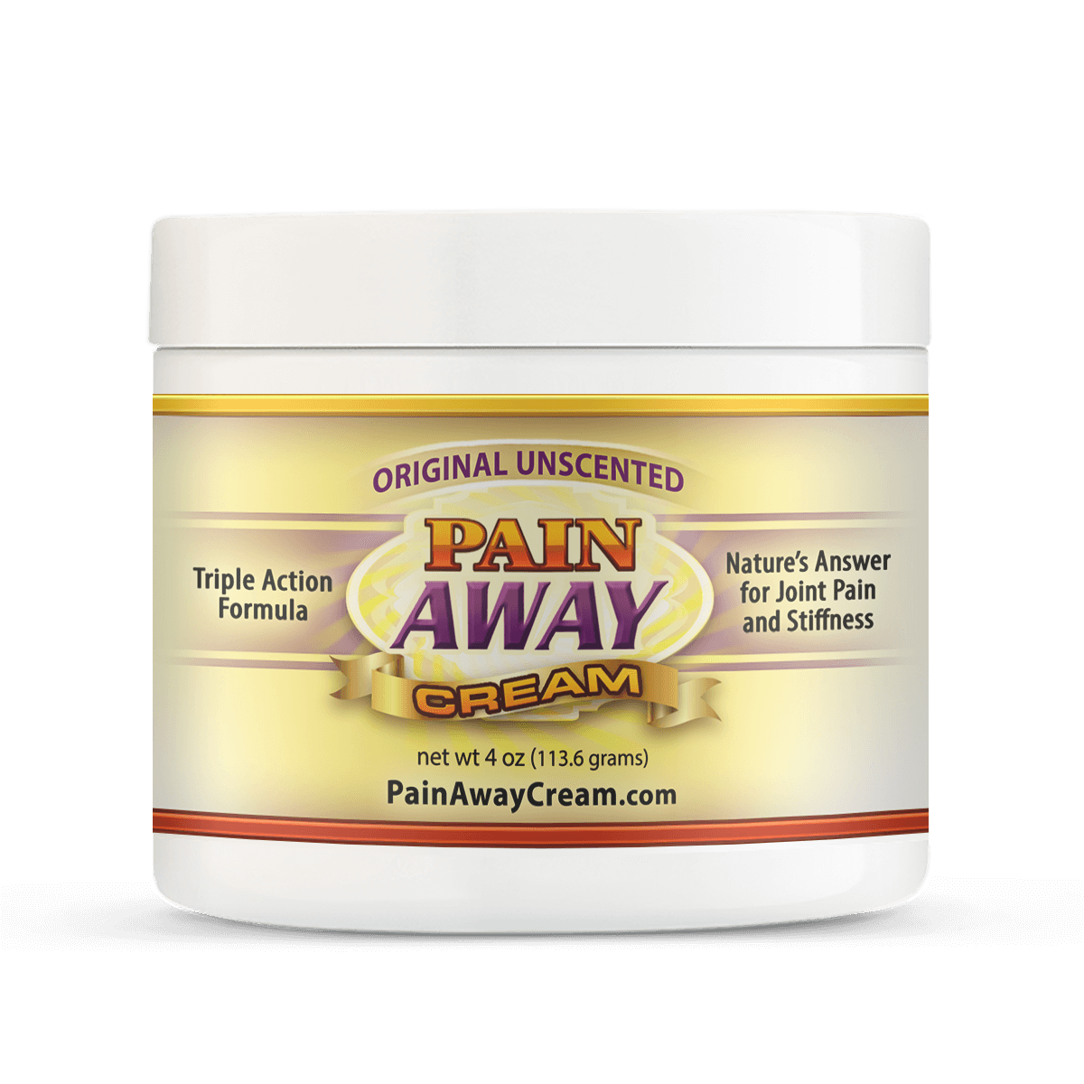 Pain Away Cream 4 oz Jar Unscented - Best Arthritis Pain Relief Cream