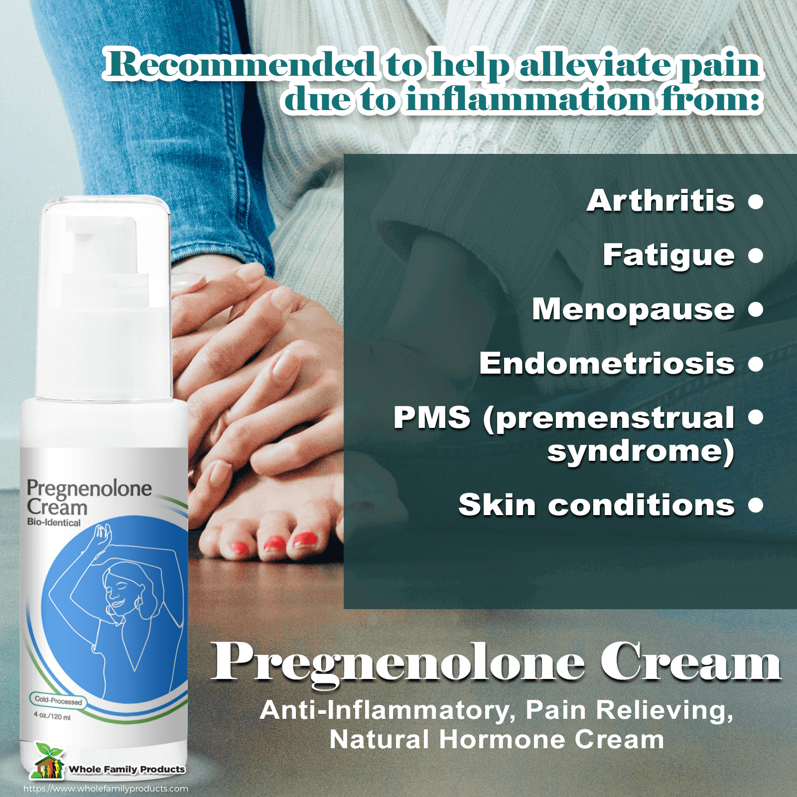 Pregnenolone Cream Natural Anti-Inflammatory Cream Infographics