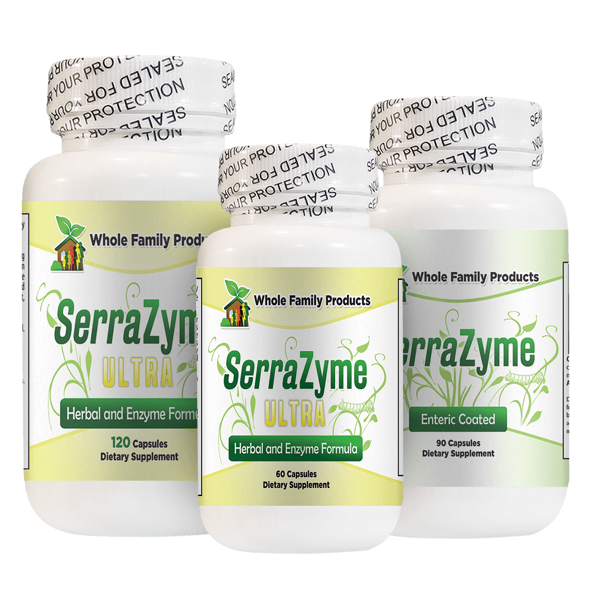 SerraZyme Enzyme and Ultra Best Natural Anti Inflammatory Supplements