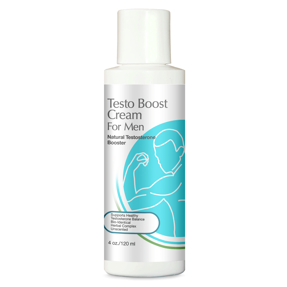 Testo Boost Cream for Men 4oz Pump - Natural Testosterone Booster