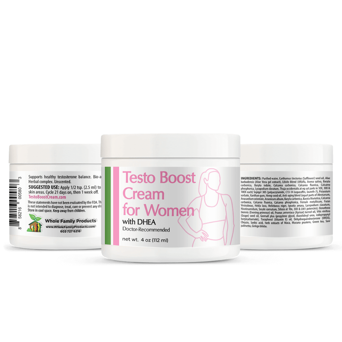 Testo Boost Cream for Women with DHEA - Best Testosterone Booster for Women